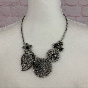 Premier Design Jewelry silver color floral necklace